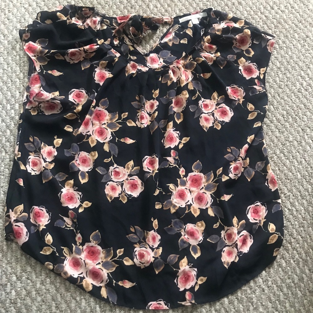 LC Lauren Conrad floral blouse